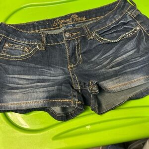 Request Shorts Size 7/28 Blue Jeans 29” Waist Short 2” Inseam Embellished